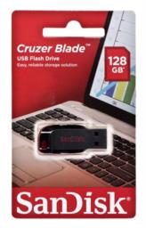 Pendrive SanDisk Cruzer Blade SDCZ50-128G-B35 (128GB; USB 2.0; kolor czarny)